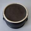 Banko Ware Rice Heat Black Glaze Made in Japan Cooker, 3-Cup, Earthenware, Induction/Direct Compatible, Metal,