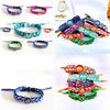Genshin Impact Leuchtendes Gradient Geflochtenes Armband Mit Multifunktions-Elementalknöpfen