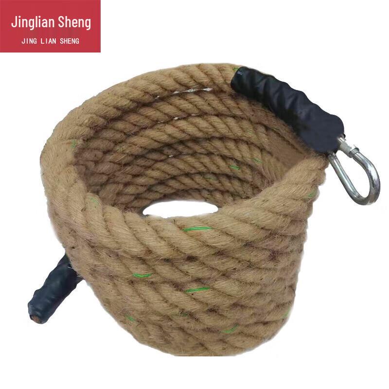 Heavy-Duty Hemp Training Rope with Steel Hook