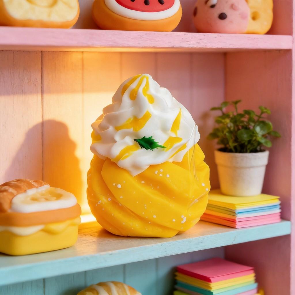 Pineapple Snow Top Silicone Stress Toy With Soft Rubber For Kids And Adults