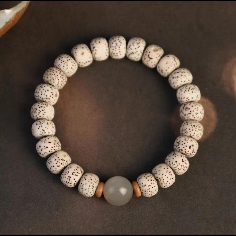Hainan Star-Moon Bodhi Bead Bracelet for Men, Cinnabar Pixiu Bracelet, Six-Character Mantra Buddhist Bead Bracelet for Women
