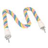 Bird Cotton Rope Perch Colorful Bendable Safe Climbing   Rope Toy for Cockatiels Lovebirds Budgies