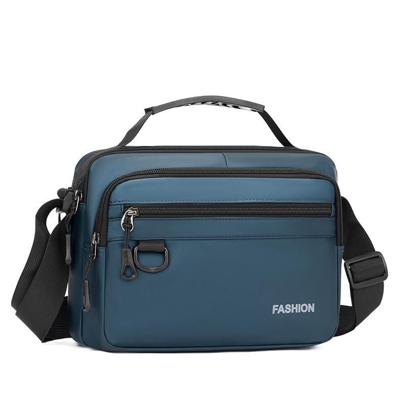 Business Handbag Men's Shoulder Bag Large Capacity Multi-Layer Crossbody Bag