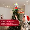 Christmas Tree Topper Spinning Star Animated Funny Xmas Decoration With Musicians For Indoor Home Classroom Party Decor