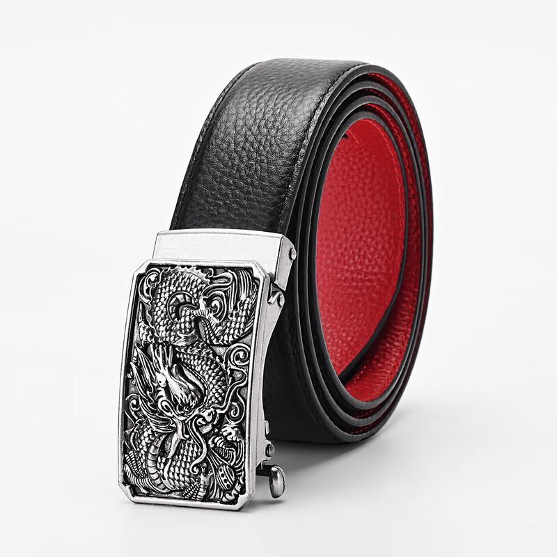 ZIPPO Men s Genuine Leather Automatic Buckle Belt 3.5cm