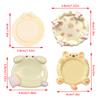 2Pcs Cute Resin Paint Palette Nail Art Palette Nail Art Display Stand Mini Portable Tone Nail Tools Art Supplies Decorative