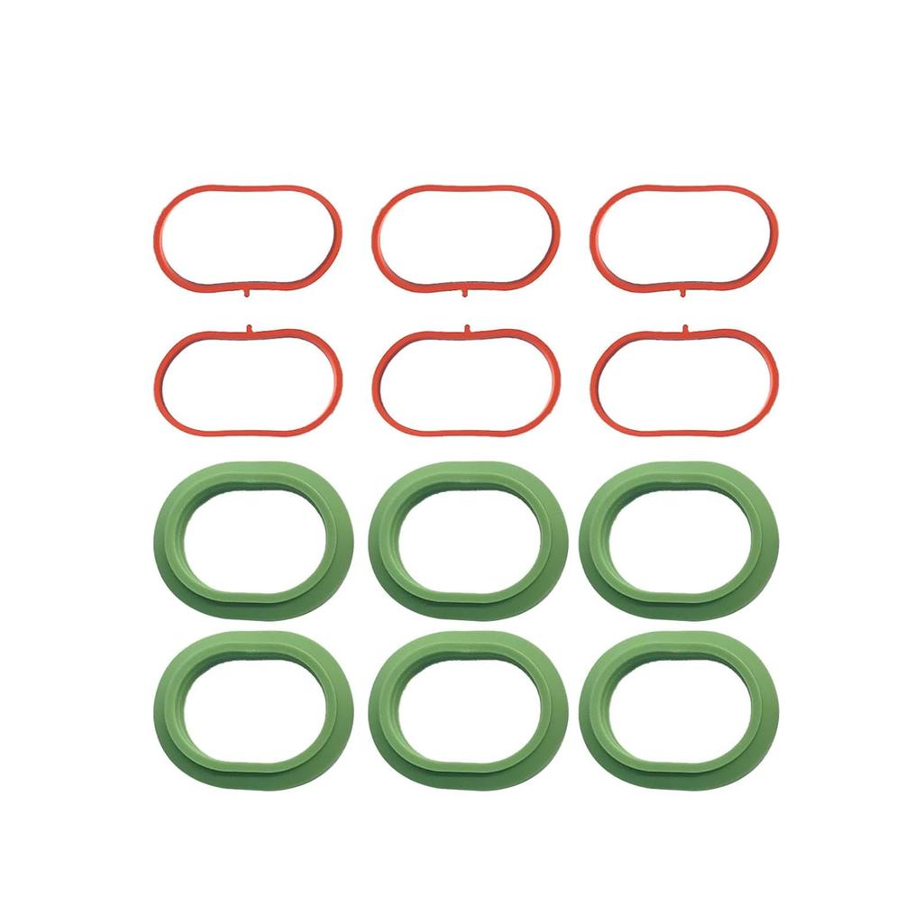 Intake Manifold Upper and Lower Gasket Set Compatible with Mercedes-Benz C350 ML350 C300 E400 GlE350 GLK350 SLK350 2012-2018, Replace 2761410180