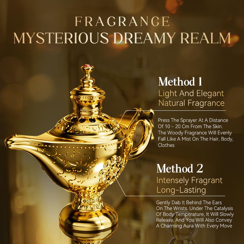 Wish Lamp Perfume, 85 Ml, a Men’s Cologne with a Woody Fragrance, Ideal for Everyday Use and Travel, a Dreamy and Mystical Holiday Gift