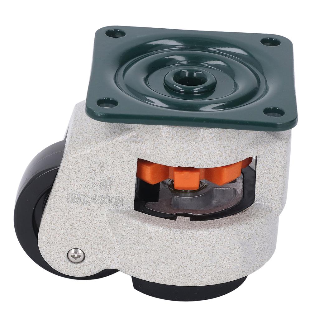 Leveling Stem Caster Heavy Duty Adjustable Wheel with Plate for Workbench Machine Equipment 62mm OD