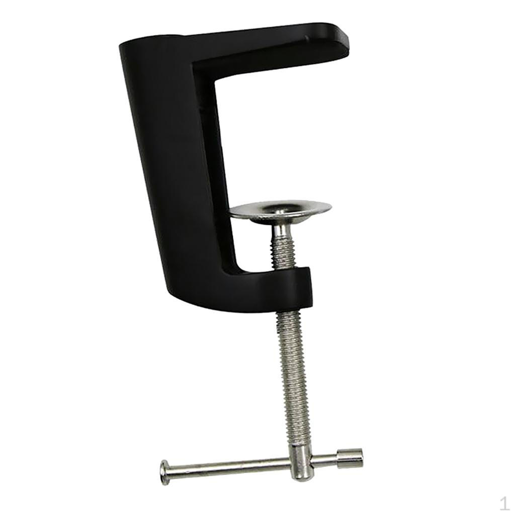 

0-56mm Range Arm Desk Clamp Table Lamp Clip Holder Stand 2 Colors чорний