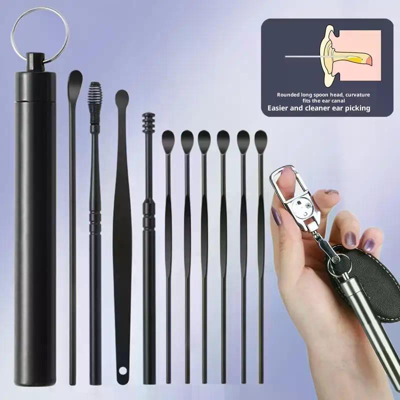 1 Set Earwax Removal Tools Ear Wax Cleaner Pick Digging Artifact Ear Pick Cleaning Ears Remover For Clean Your Kit Gadgets