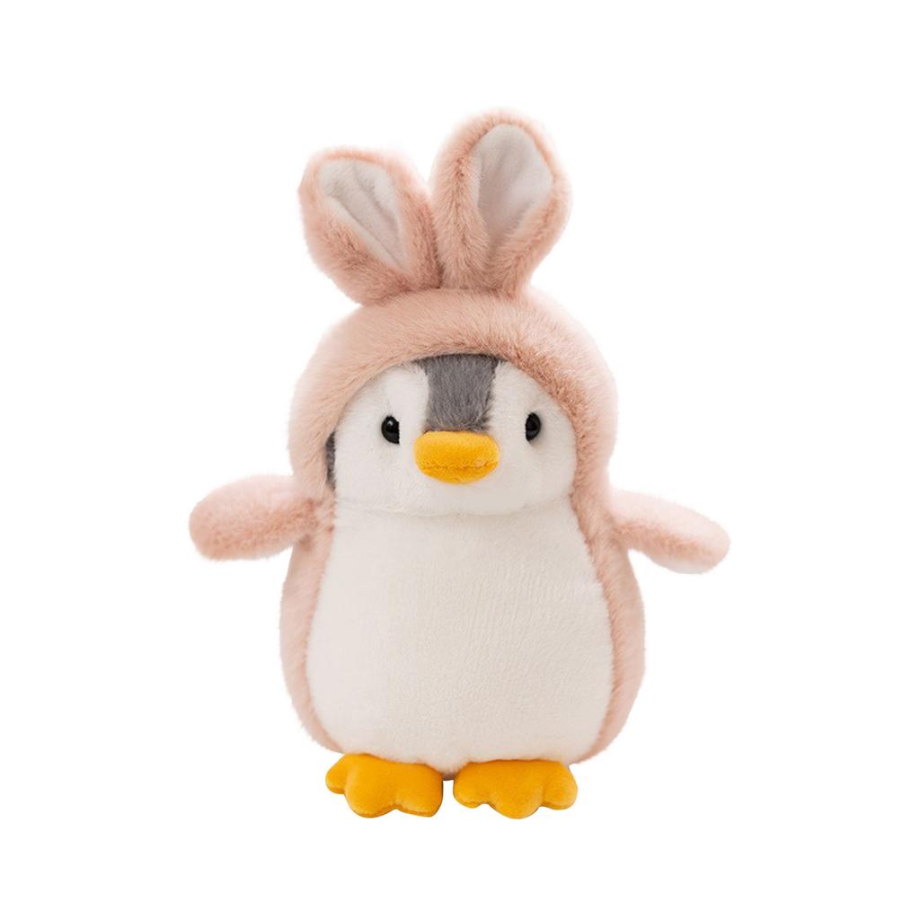 Cartoon Dolls Children's Gift Soft And Cute Cross Dressing Penguin Plush Toy, Birthday Gifts,1pc,7.8inch