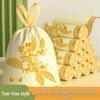 Osmanthus Scent Tear-Free Kitchen Garbage Bags - Thickened, Disposable, Drawstring Closure, Handheld Storage.