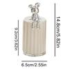 New Bear Cotton Pad Holder Cotton Swab Rod Storage Box Cosmetics Jewelry Bathroom Qtip Makeup Container Lipstick Organizer Box