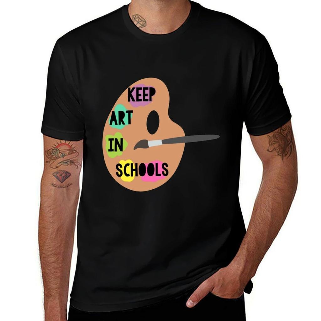 Keep Art in Schools T-Shirt Fitness Quick Dry Short Sleeve Top