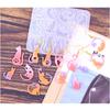 Handmade Epoxy Resin Moulds Cats Earrings Silicone Moulds Animal Molds Pendant Moulds with Hole Jewelry Making Molds