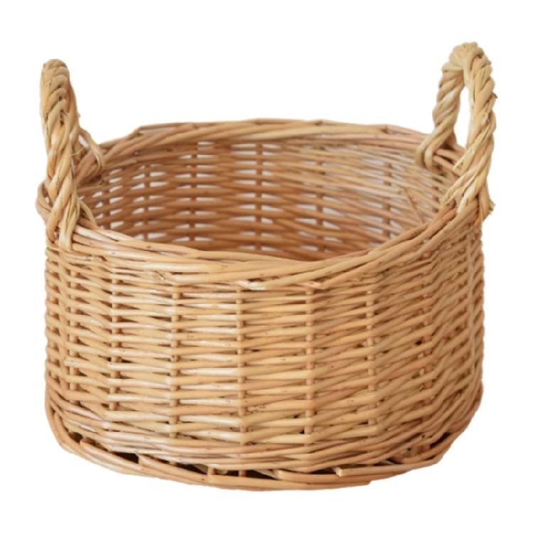 Fruit Bread Basket Breathable Rattan Basket Vegetable Storage Serving Basket for Wedding Home Party Photography