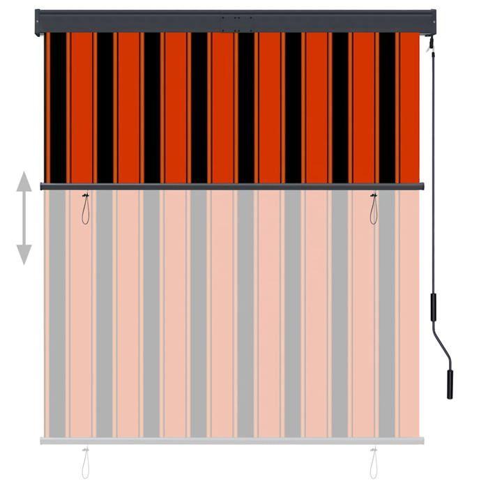 VidaXL Store Roulant d'Extérieur Auvent Rétractable Vertical Balcon Jardin Pergola Terrasse Patio Blocage des UV 145972