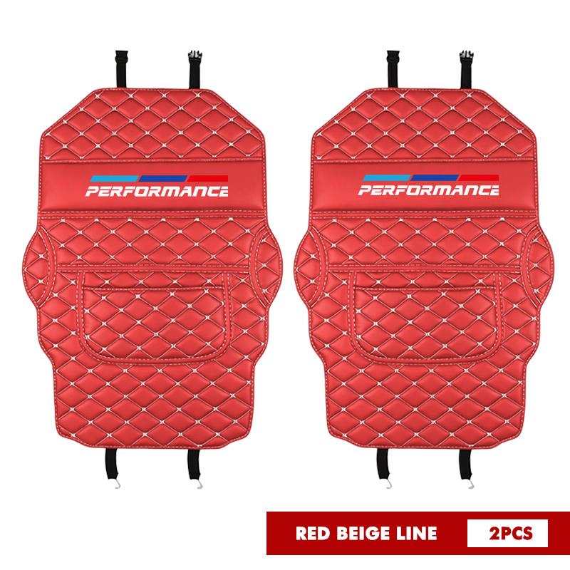 DKXA1 Leather Car Anti-kick Pad Backseat Anti Scratch Protector Pad For BMW 1 3 4 5 6 7 Series M X1 X3 Performance Alpina G20 F20