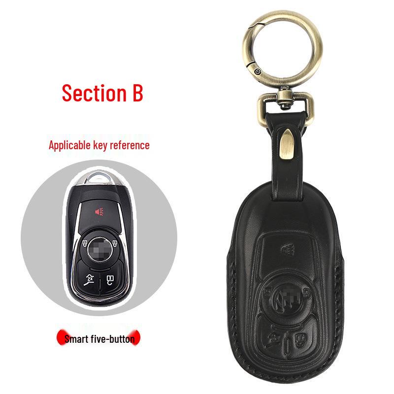 Genuine Leather Key Case for Buick: Envision, Excelle, GL8, Verano, Regal, LaCrosse