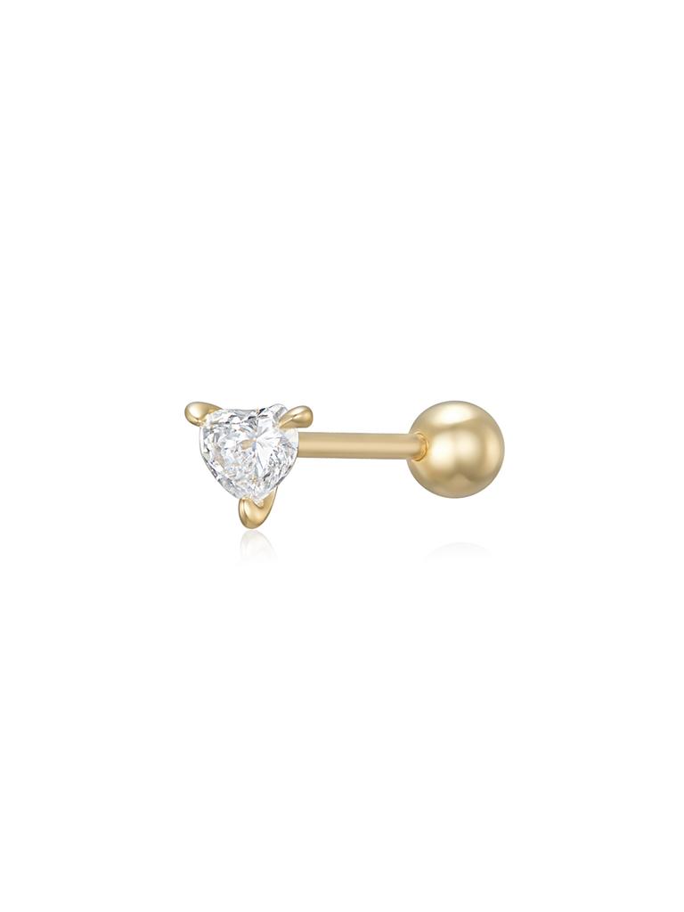 Lunne 14K Slick Heart Cut Diamond Piercing (14K Gold) #Lcpi06