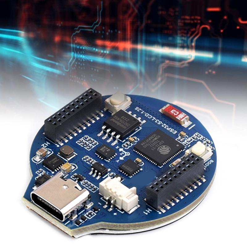 ESP32S3 Development Board 1.28inch Round LCD 240x240 Pixel 65K Color Round Display 2.4GHz WiFi with Type C Connector