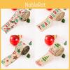 Unique Christmas Burlap Ribbon With Whimsical Cartoon Prints Ideal For Festive Gift Wrapping
