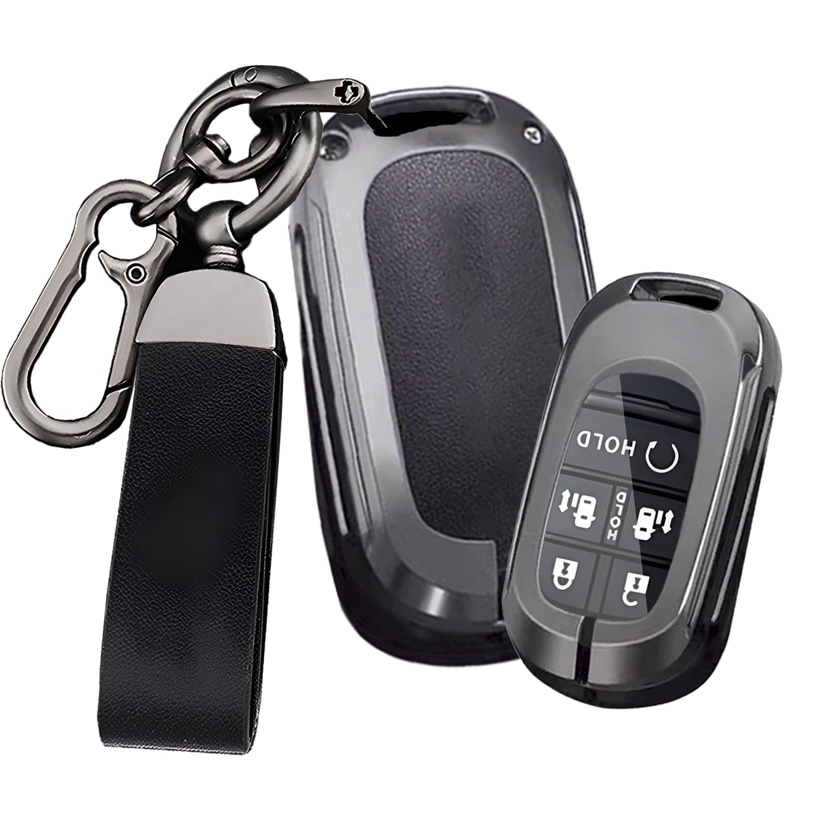 

TECART Специальный чехол для ключа Honda, Чехол для ключа, Брелок для ключа, Для Honda, Step Wagon, N-Box, чёрный