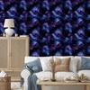 Watercolor Galaxy Wallpaper Navy Blue, Black, Blue and Indigo 50x1000