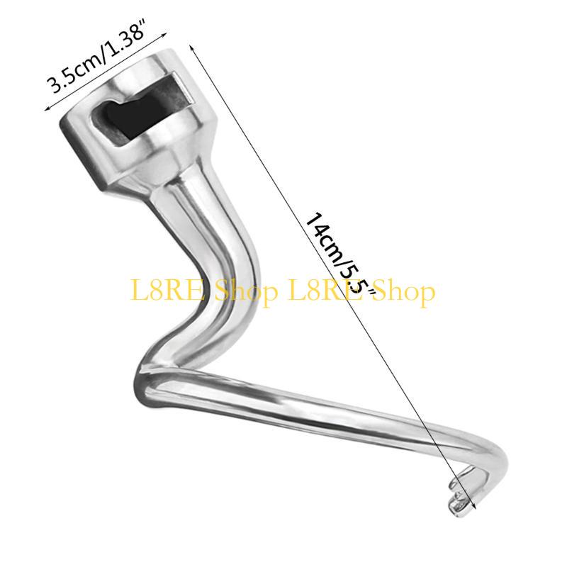 L8RE Flour Mixer Mixing Head Mixer Dough Hook Stand Mixer Replacement Stainless Steel Material for KSM90 KSM95 KSM100 Mixer