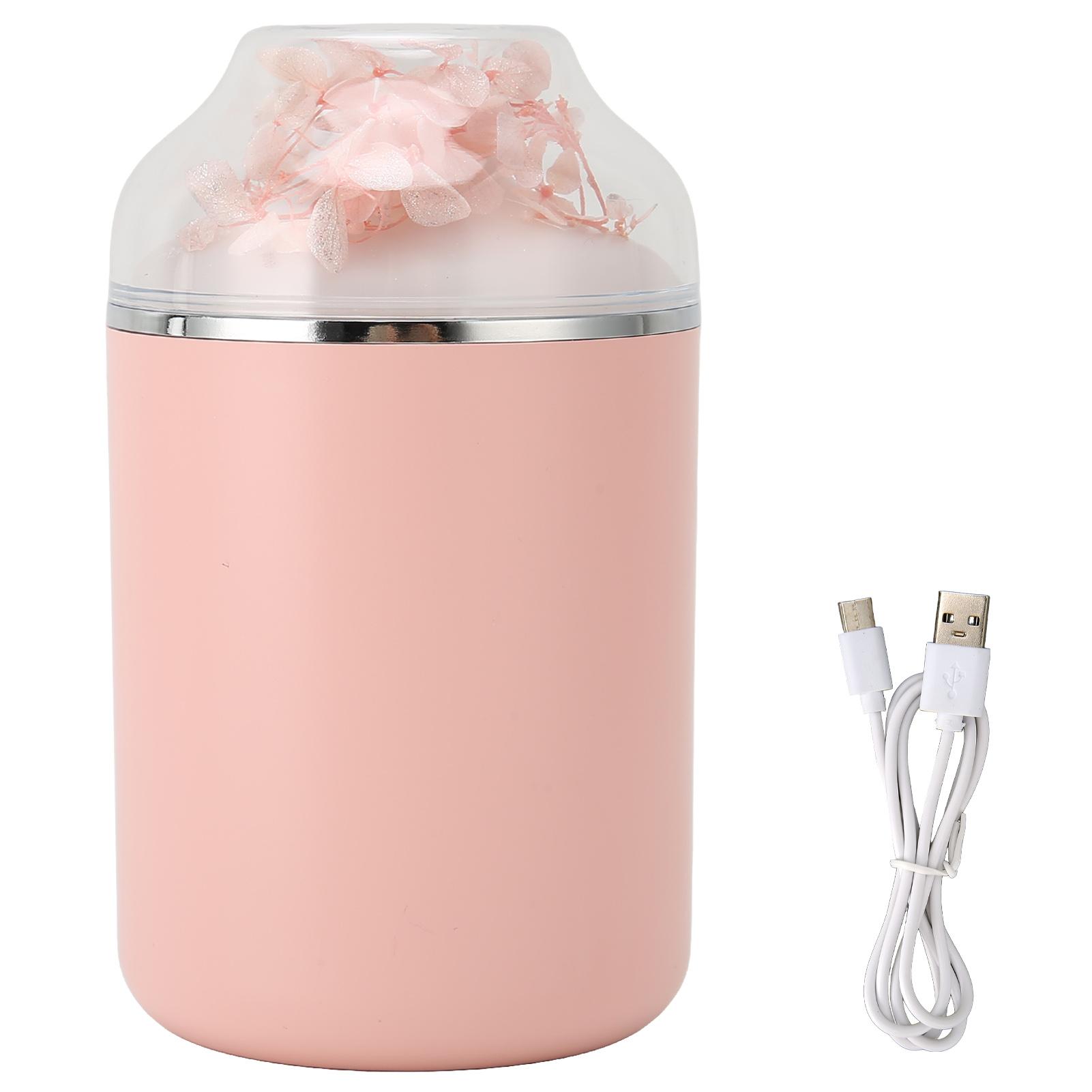 

Увлажнитель воздуха в форме бессмертного цветка, бытовой, большой объем тумана, бесшумный диффузор эфирных масел розовый