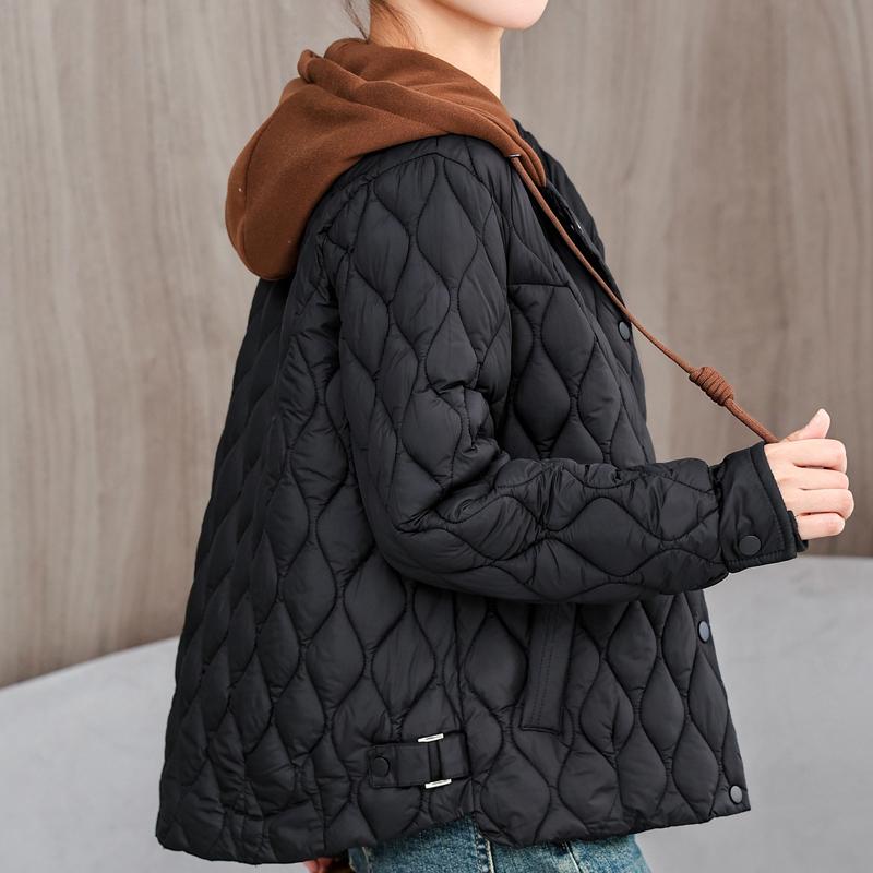 Mode Frau Kurze Parkas Winter Neue in Mäntel Mit Kapuze Beiläufige Lose Dicke Warme Dame Jacken Winter Oberbekleidung