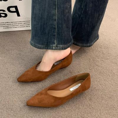 Damen Herbst Flache Schuhe 2026 Neue Mode Damen Elegant Weich Flacher Absatz Kleider Ballerinas Schuhe Niedriger Absatz Pumps Zapatos Mujer