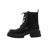 Leather Martin boots women's boots autumn and winter new small height increase thick-soled British style short boots women's single boots