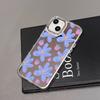 Strawberry flower mirror for iPhone17pormax mobile phone case 16pro niche x Apple 14 all-inclusive 15