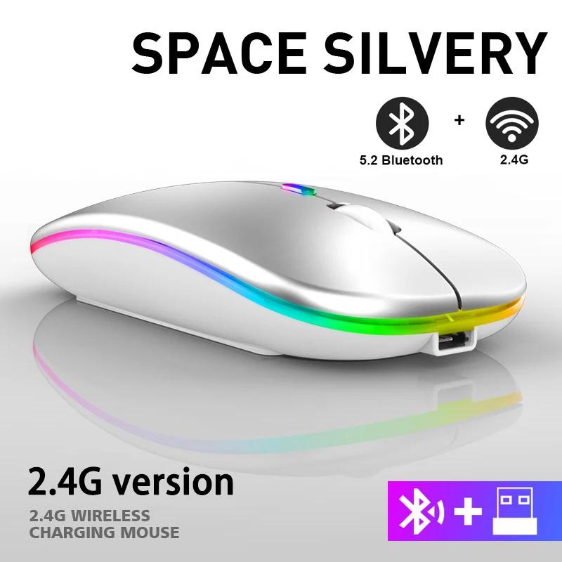 Bluetooth Mouse for MacBook Air Pro Retina 11 12 13 15 16 mac book Laptop Wireless Mouse Rechargeable Mute Gaming Mouse