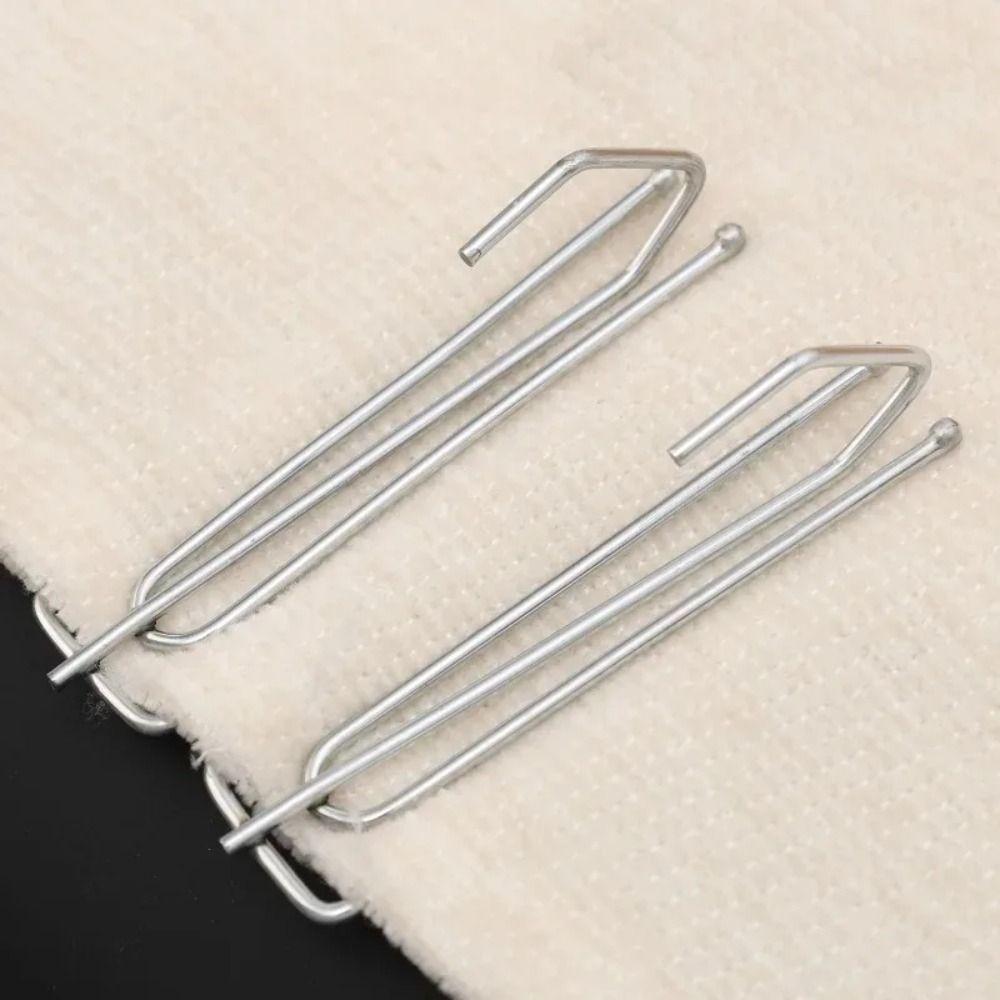 10 Stück 4-Zinken Gardinenfaltenhaken Rostbeständig DIY Gardinenhaken Edelstahl Badezimmer Pinch Faltenclips