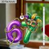 2D Flat Six Seven Mardi Gras Acrylic Sign, Pendants, Drops & Finials, Suitable for Wall Decoration, Porch, Room, Villa, Accents Home, Hallway, or Work