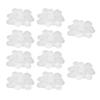 200Pcs Transparent Badge Film Protective Clear PVC Multi Purpose Badge Button Film for Craft DIY