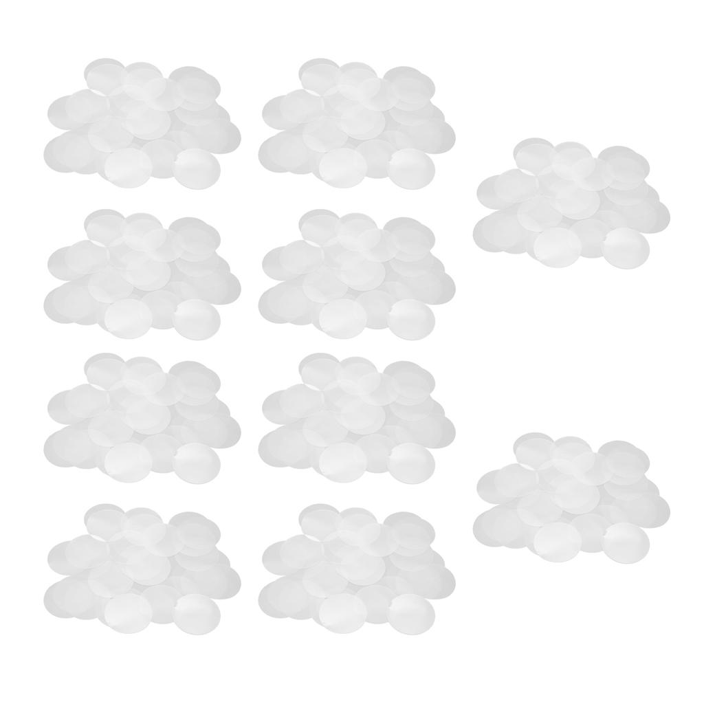 200Pcs Transparent Badge Film Protective Clear PVC Multi Purpose Badge Button Film for Craft DIY