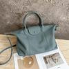 Modische Knödeltasche für Damen Handtasche mit großem Fassungsvermögen und Umhängetasche aus echtem Leder