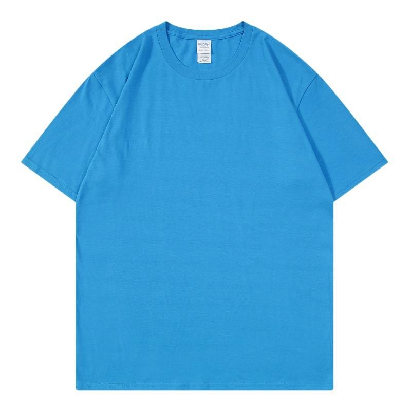 Short Sleeve Men's Cotton T-Shirt Summer Casual Men's Top Short Sleeve Summer Solid Color T