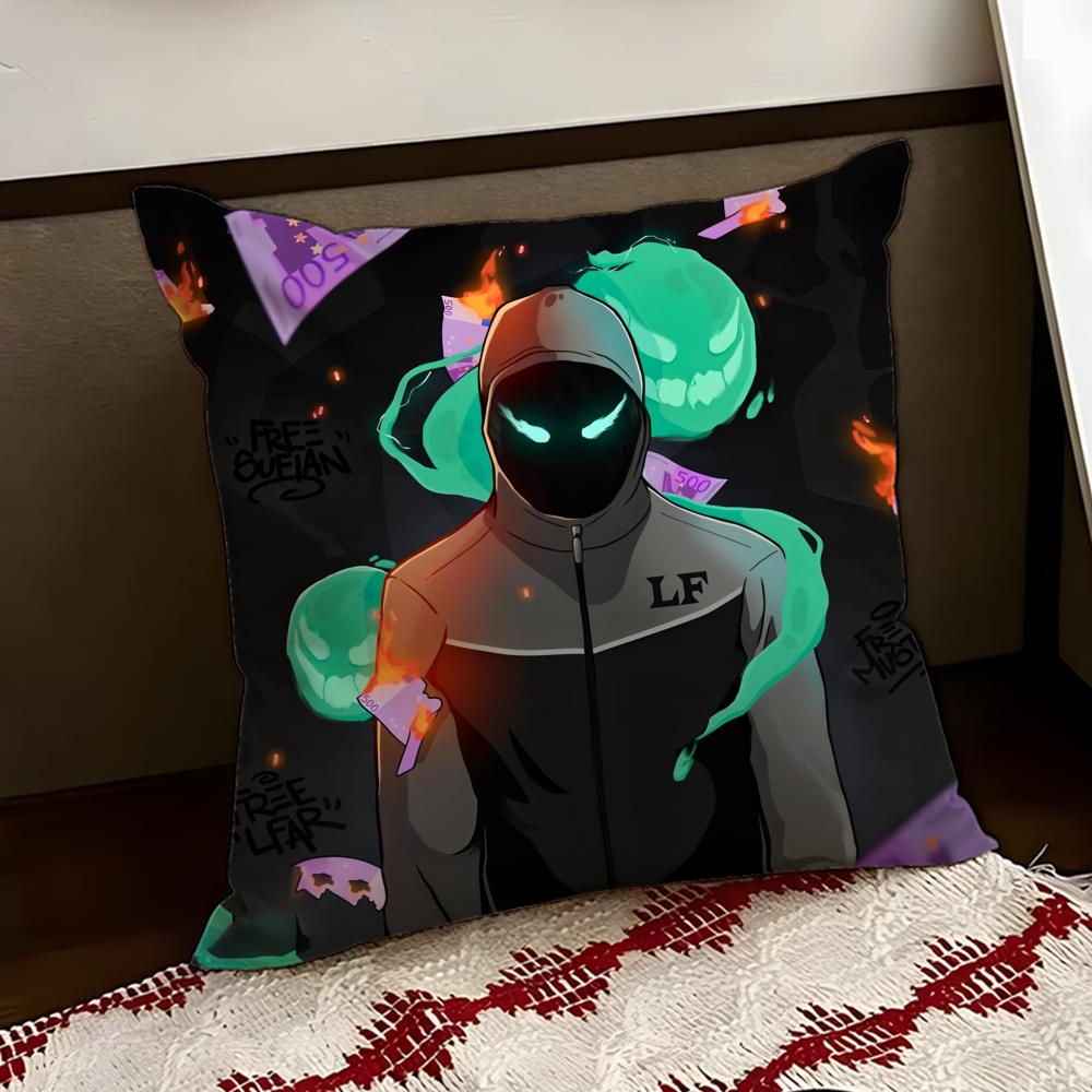 BBeny JJr Rapper Cushion Cover Reversible Soft Durable Pillow Cover Home Car MultiScene Use for Daily Comfort