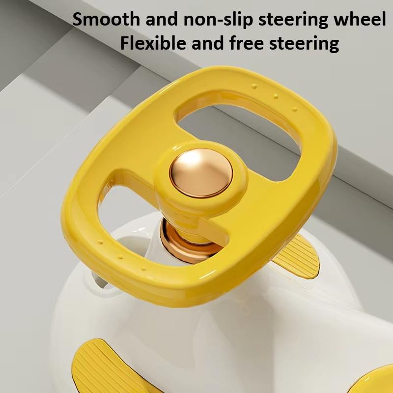 Cute Kids Swing Wiggle Car Anti-Tip Universal Wheel Sliding Car with Music Lighting Children Outdoor Interactive Ride on Toy