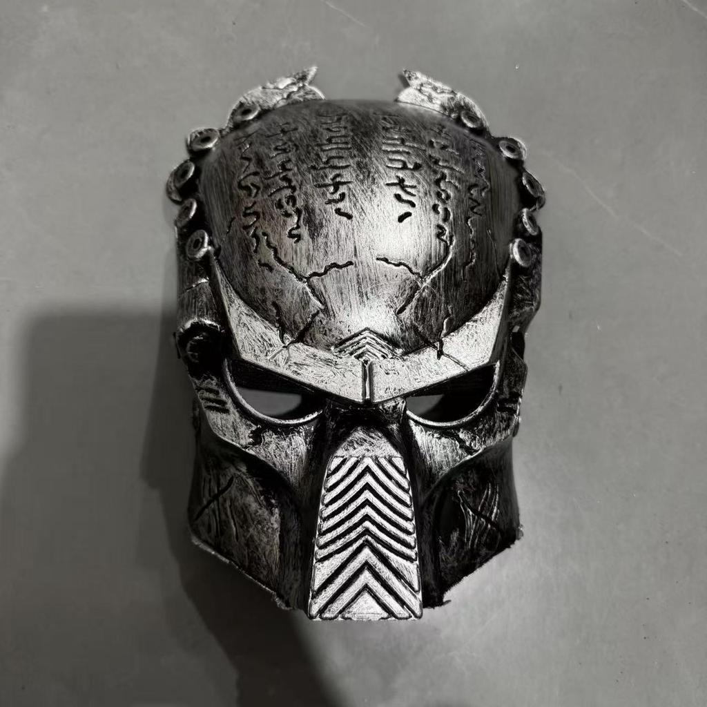Retro Halloween Predator Lone Wolf Full-Face Men's Horror Masquerade Mask