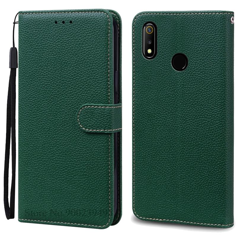 For Realme 3 Case Soft Pu Leather Flip Wallet Case For Realme 3 Pro Case Phone Cover For Realme 3 Pro Coque Fundas Bumper