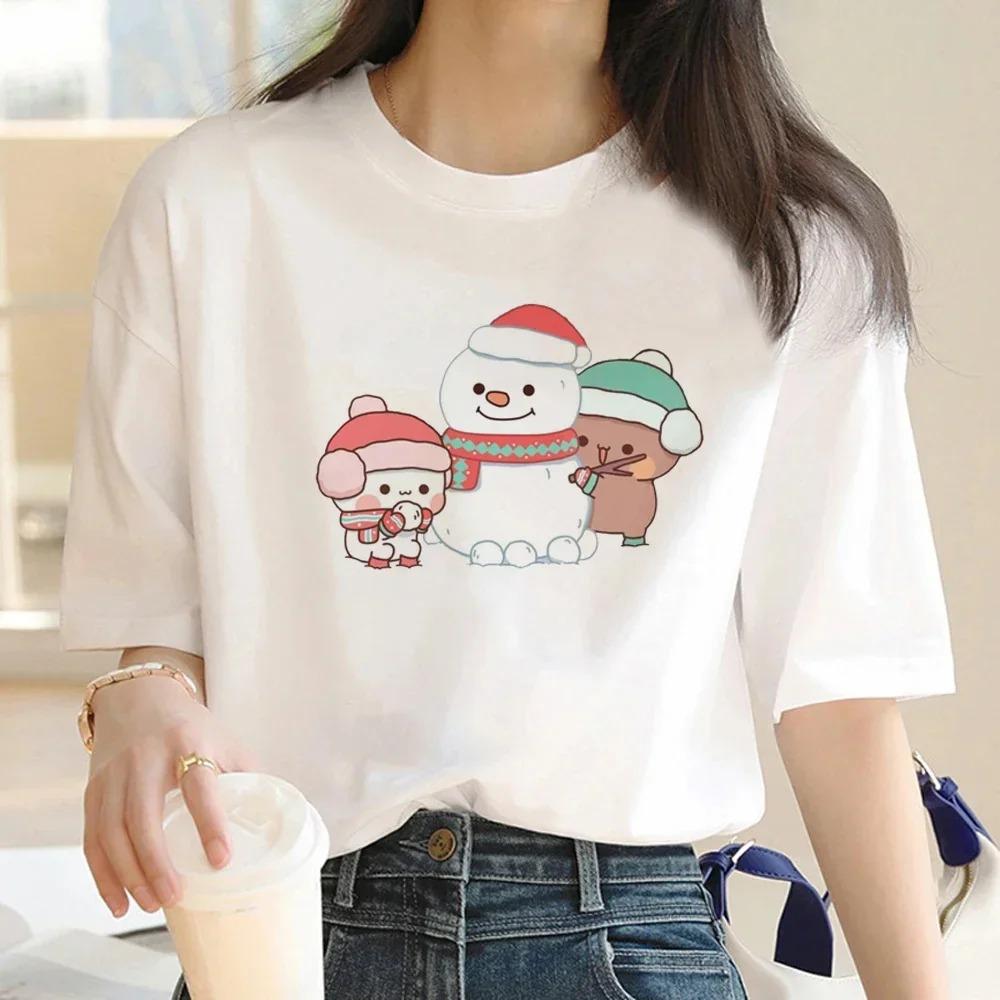 Bubu Dudu Tshirt FeUnisex Designer Anime Cute Girl Pattern Fun Harajuku Tshirt Summer Cotton Casual Breathable Loose Top
