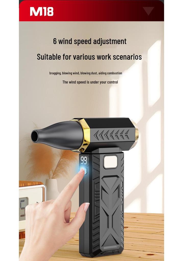 M18 Turbo Fan: Multi-functional Portable Handheld Fan and Outdoor Hair Dryer