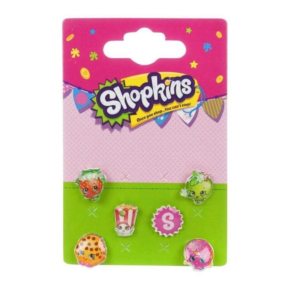 Shopkins Girls Characters Earring Set (Pack of 6)