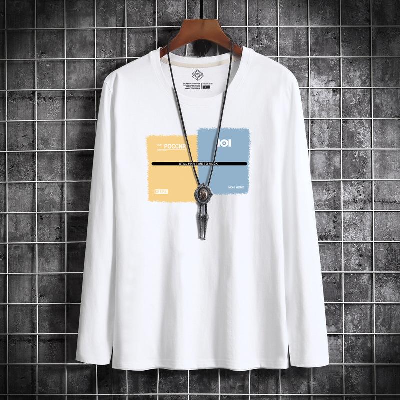 Men's Fashion Casual Long Sleeve O-Neck T-shirts and Tops